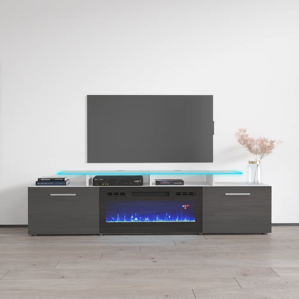Rova BL-EF Fireplace TV Stand - Image 19