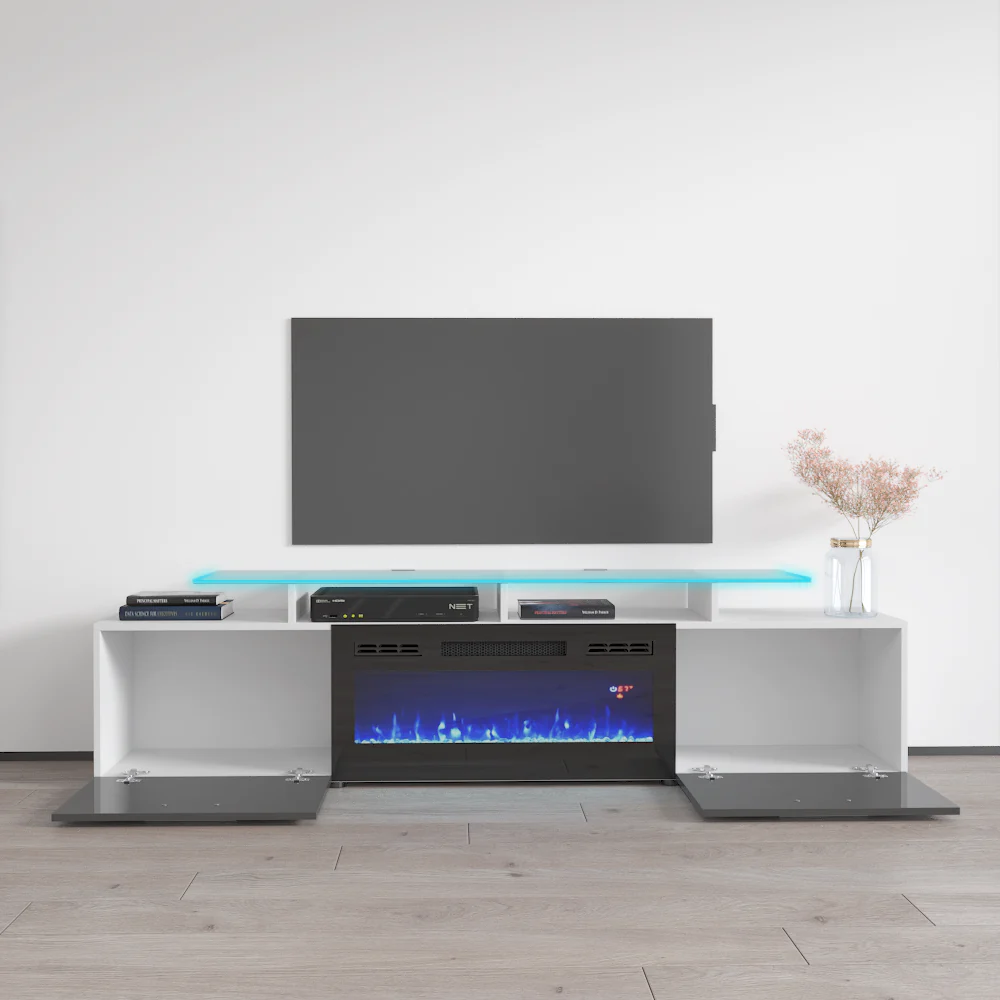 Rova BL-EF Fireplace TV Stand - Image 24