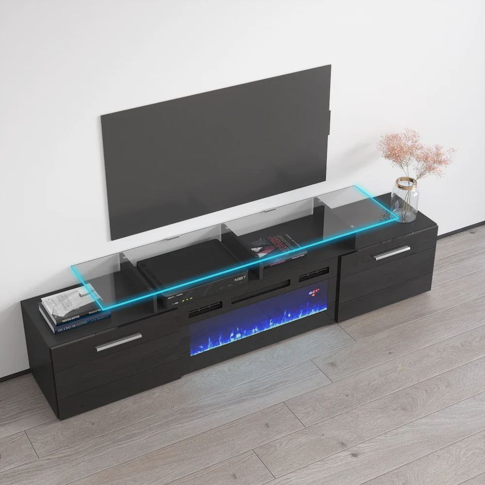 Rova BL-EF Fireplace TV Stand - Image 5