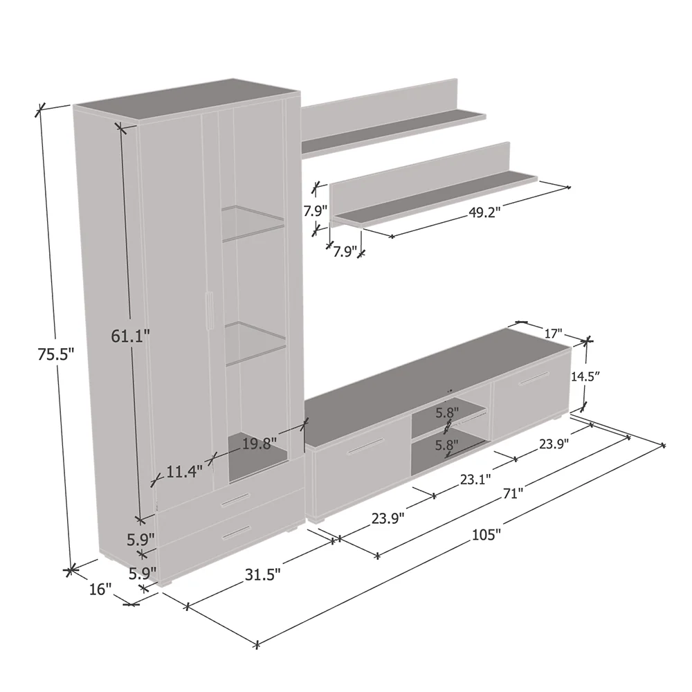 Soho 8 Entertainment Center - Image 5