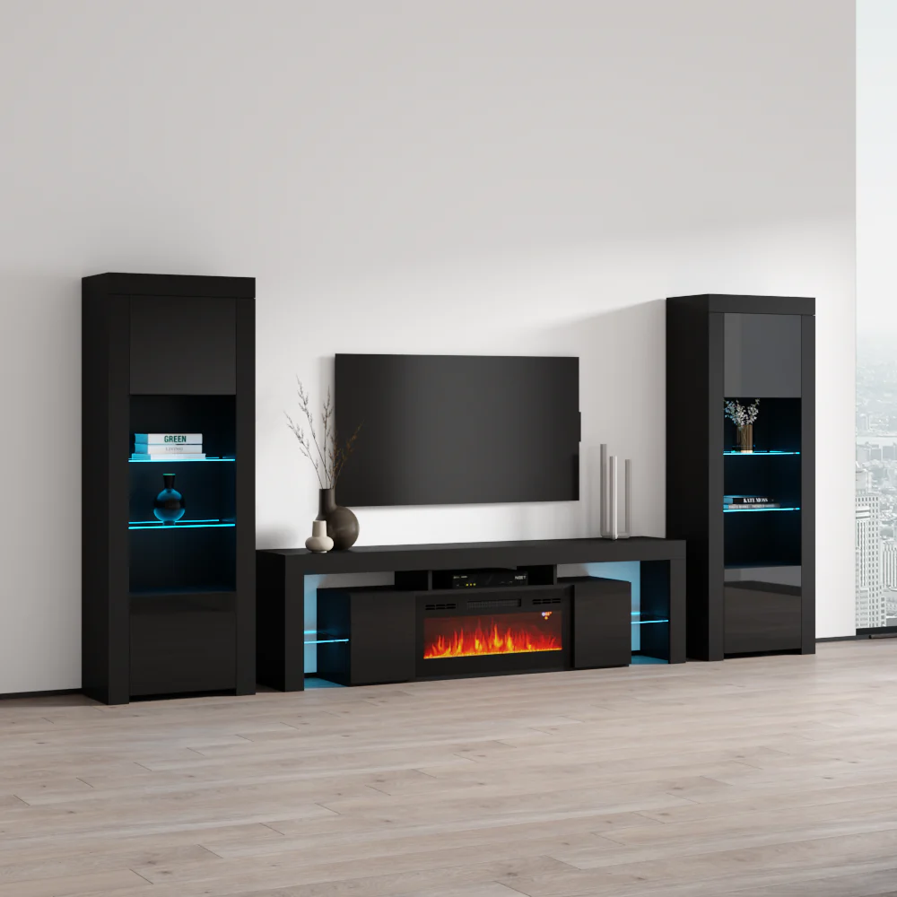 Soleo BL-EF BK-BK Entertainment Center - Image 3