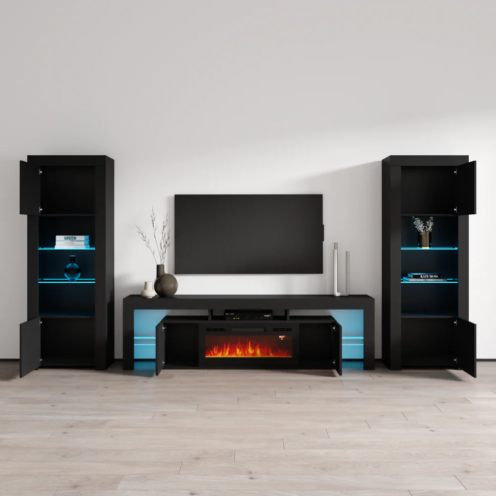 Soleo BL-EF BK-BK Entertainment Center - Image 4