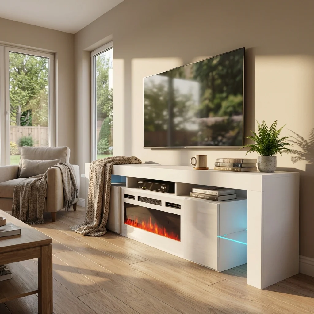 Soleo WH-EF Fireplace TV Stand - Image 6