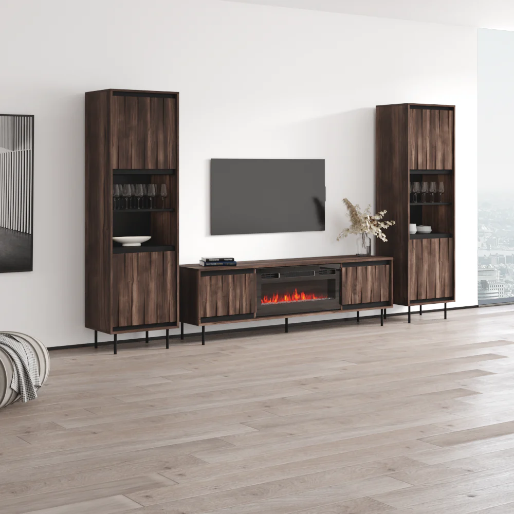 Swing 180BLEF-BK-BK Entertainment Center - Image 3