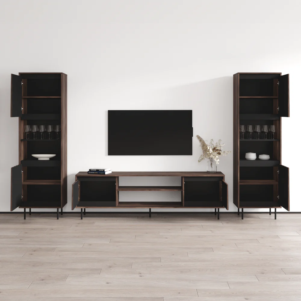 Swing 180TV-BK-BK Entertainment Center - Image 4
