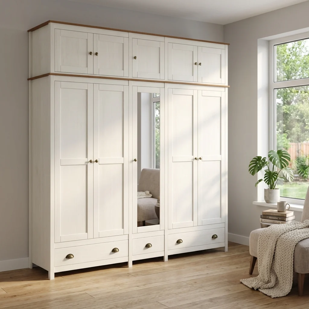 Topazio 10D3S Solid Wood Wardrobe - Image 12