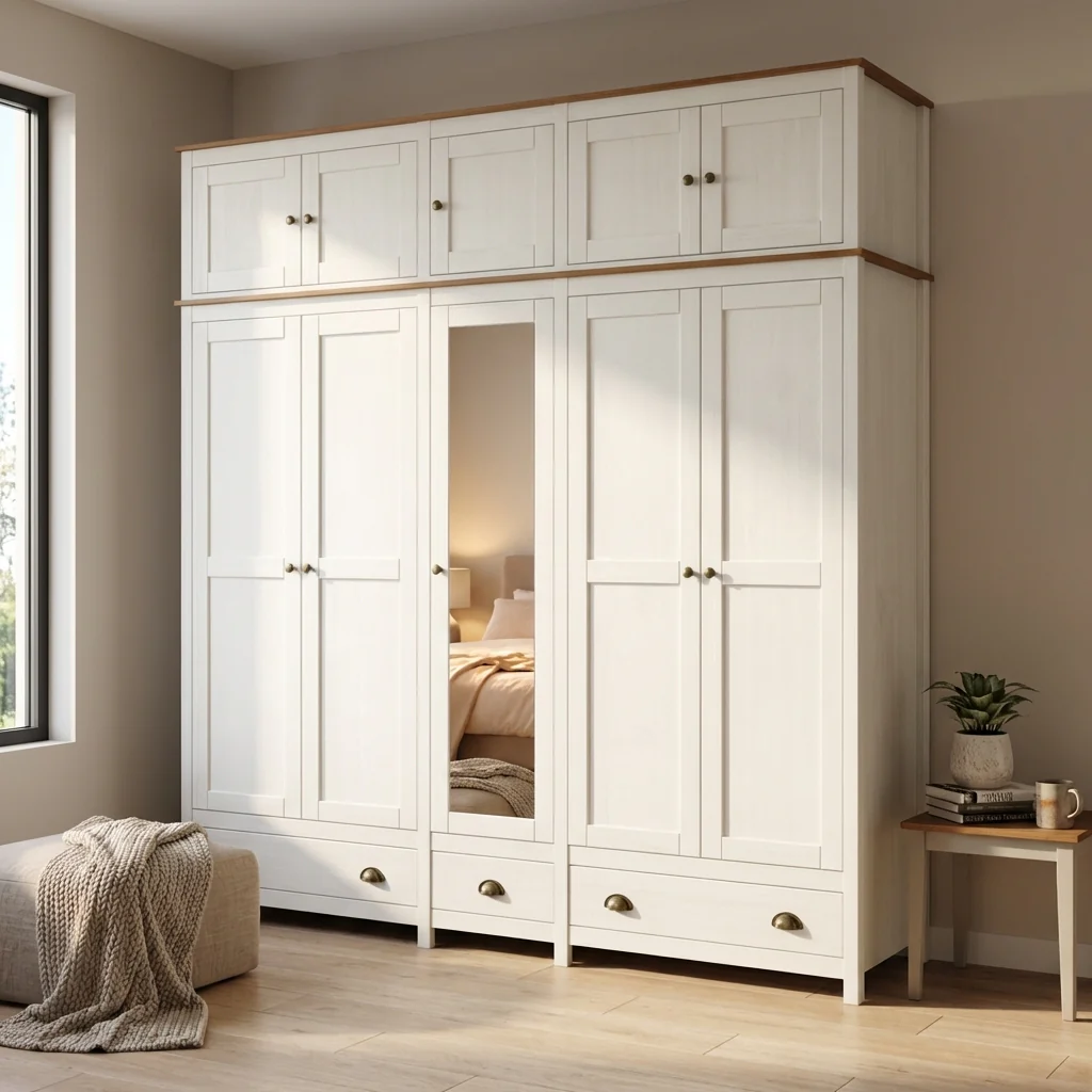 Topazio 10D3S Solid Wood Wardrobe - Image 15