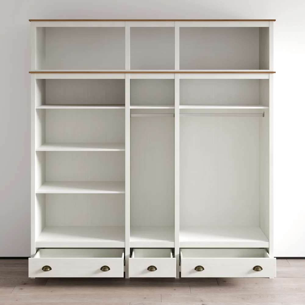 Topazio 10D3S Solid Wood Wardrobe - Image 17