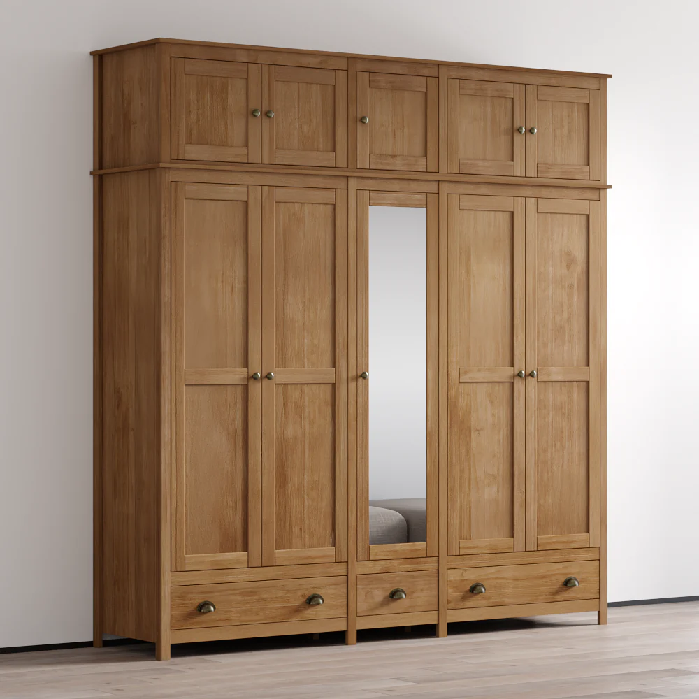 Topazio 10D3S Solid Wood Wardrobe - Image 3