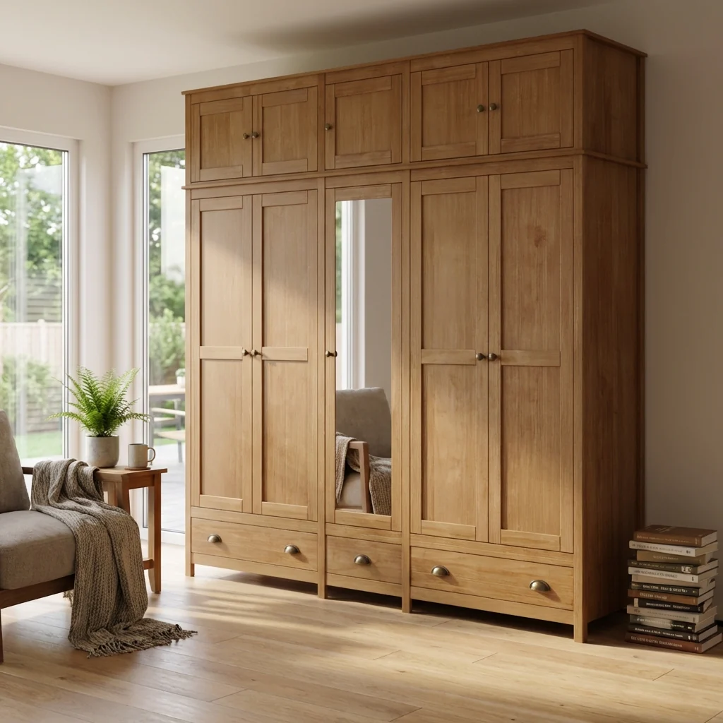 Topazio 10D3S Solid Wood Wardrobe - Image 5