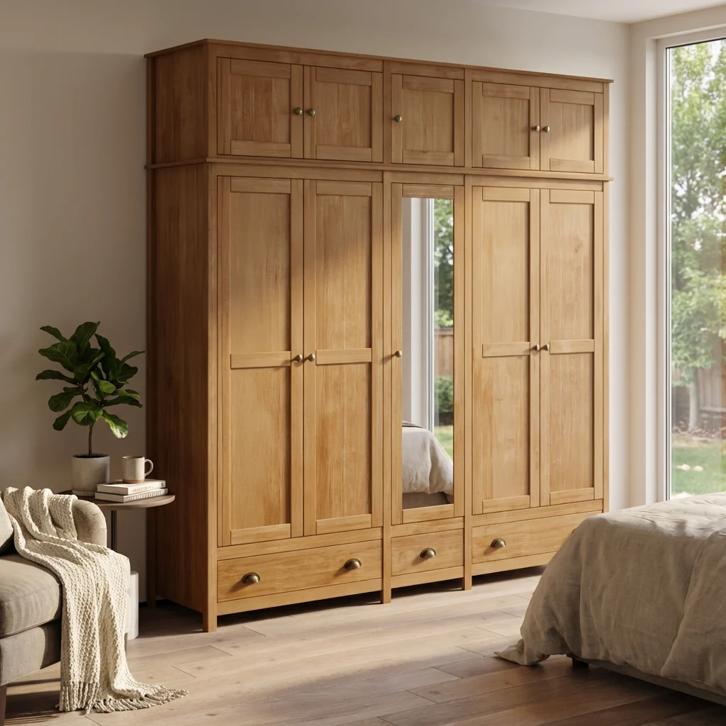 Topazio 10D3S Solid Wood Wardrobe - Image 6