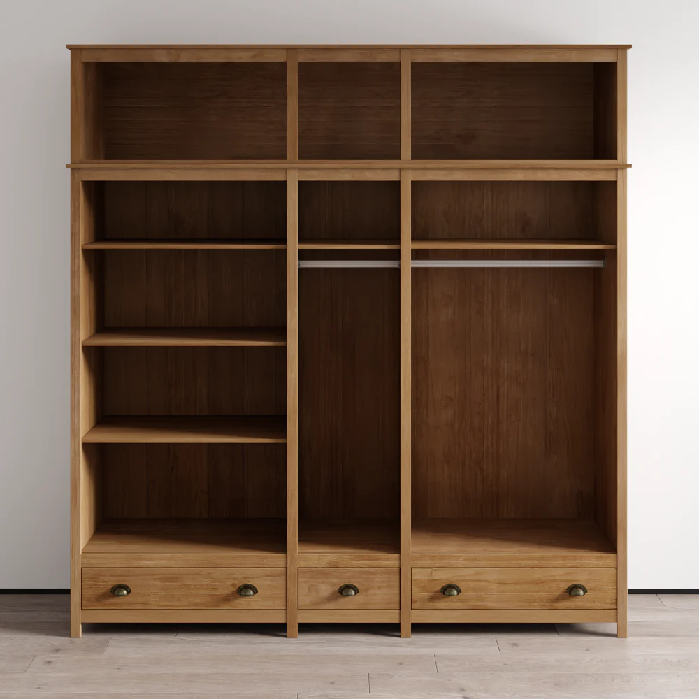 Topazio 10D3S Solid Wood Wardrobe - Image 8