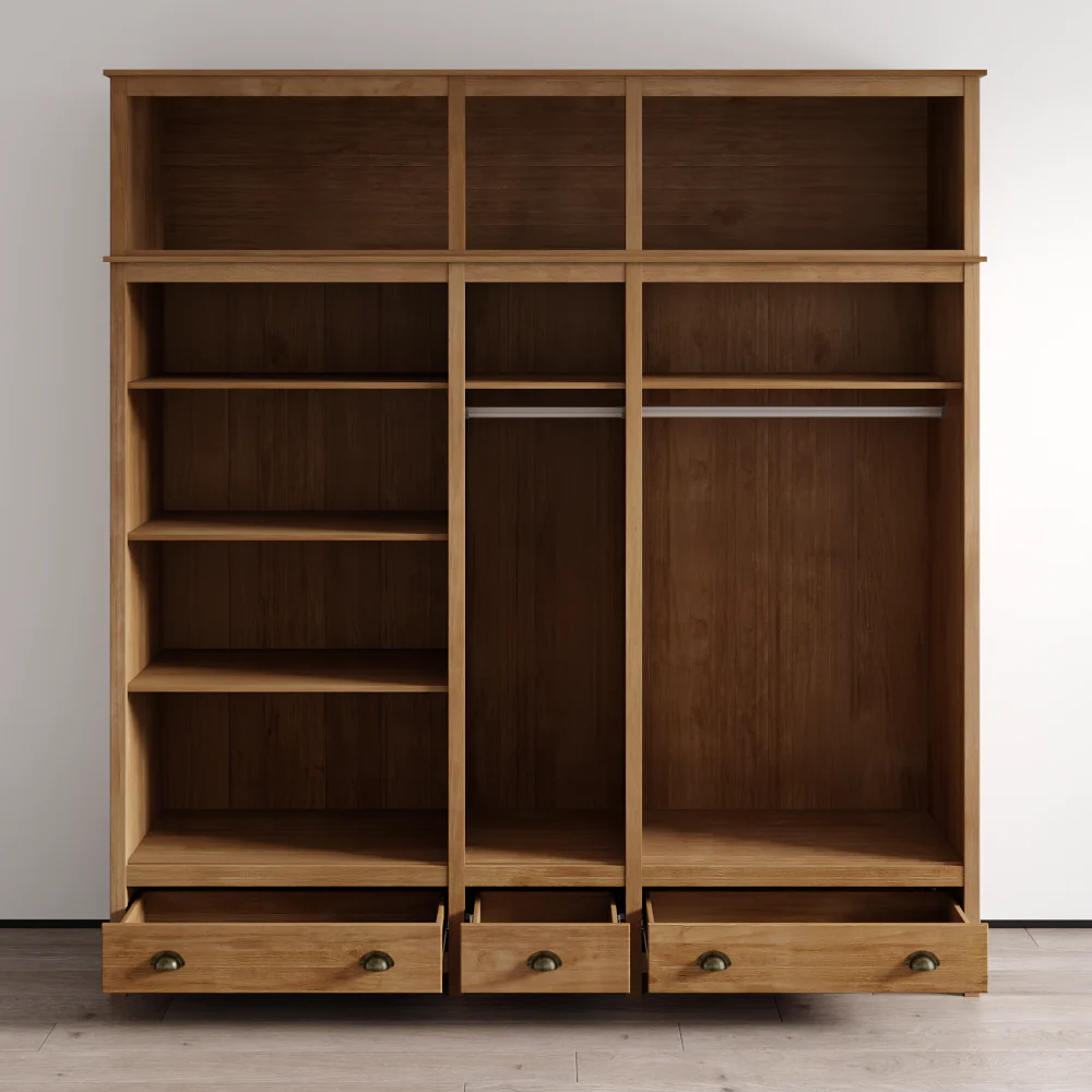 Topazio 10D3S Solid Wood Wardrobe - Image 9