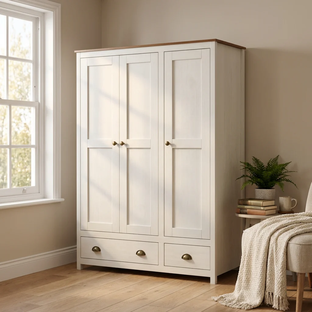 Topazio 3D2S Solid Wood Wardrobe - Image 12