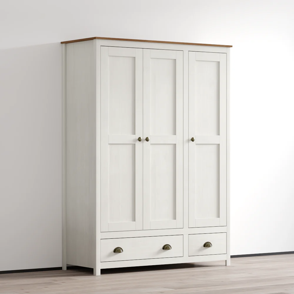 Topazio 3D2S Solid Wood Wardrobe - Image 13
