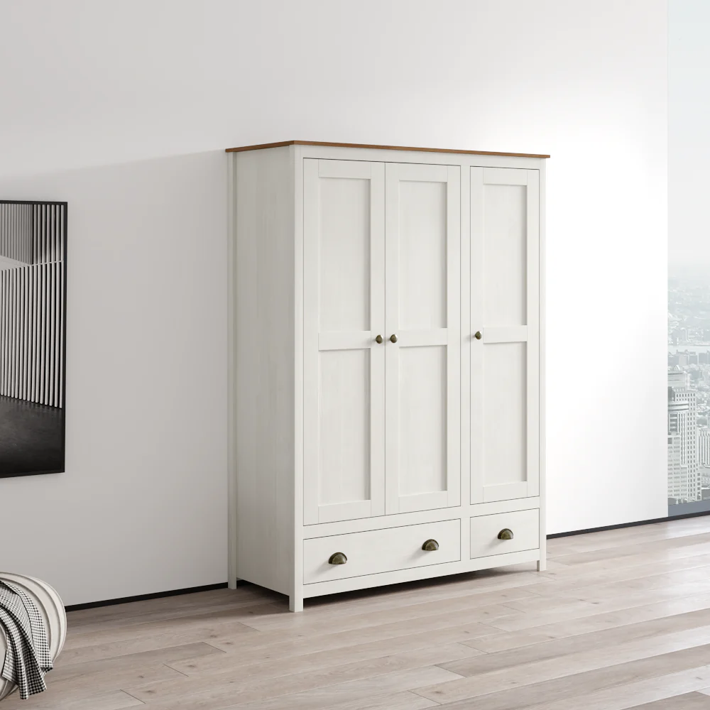 Topazio 3D2S Solid Wood Wardrobe - Image 14