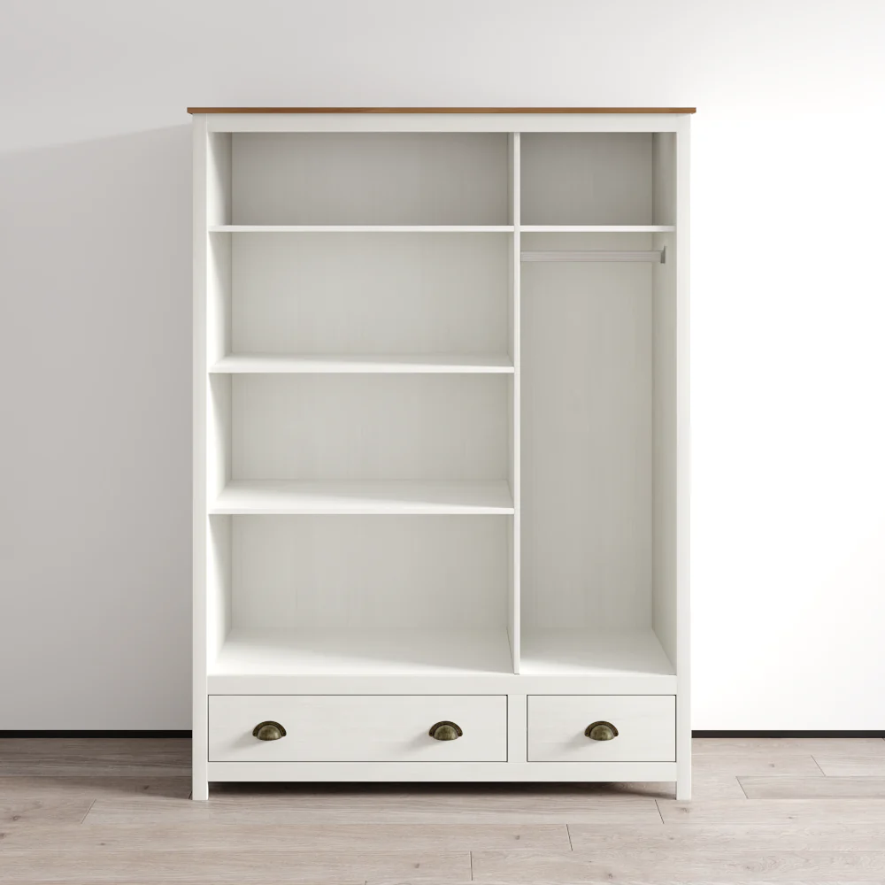 Topazio 3D2S Solid Wood Wardrobe - Image 16