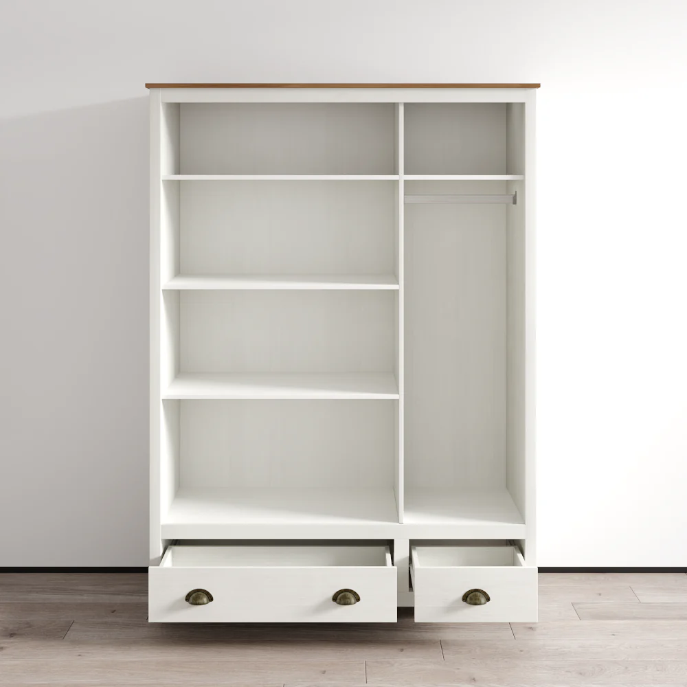 Topazio 3D2S Solid Wood Wardrobe - Image 17