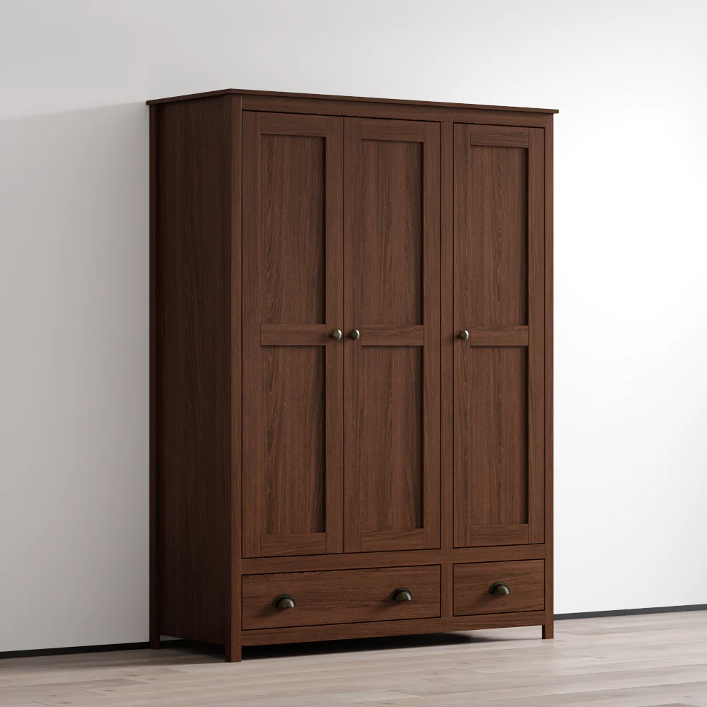 Topazio 3D2S Solid Wood Wardrobe - Image 21