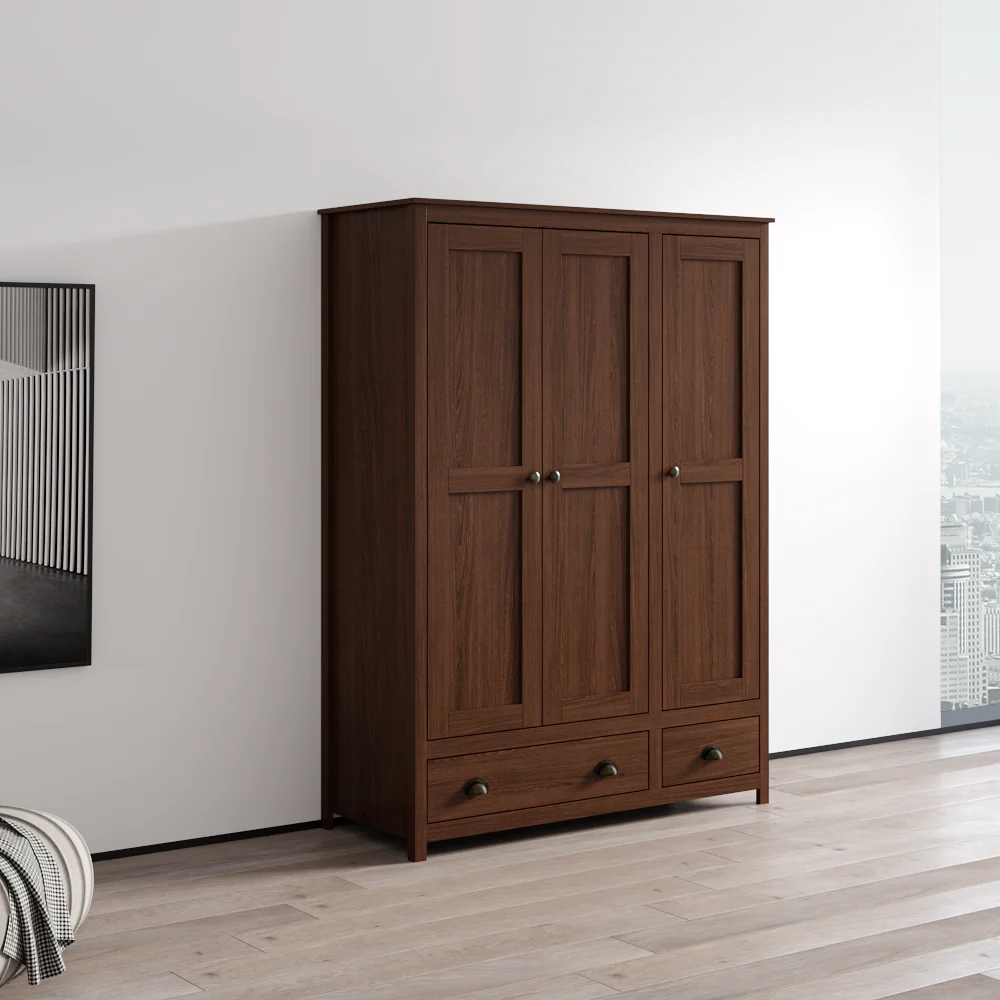 Topazio 3D2S Solid Wood Wardrobe - Image 22