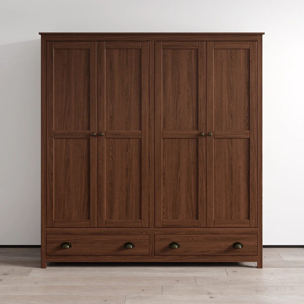Topazio 4D2S Solid Wood Wardrobe - Image 20