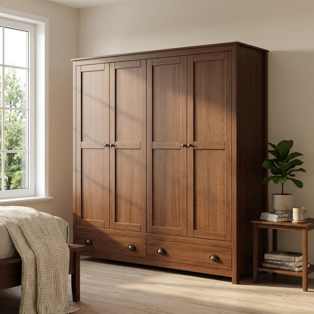 Topazio 4D2S Solid Wood Wardrobe - Image 21