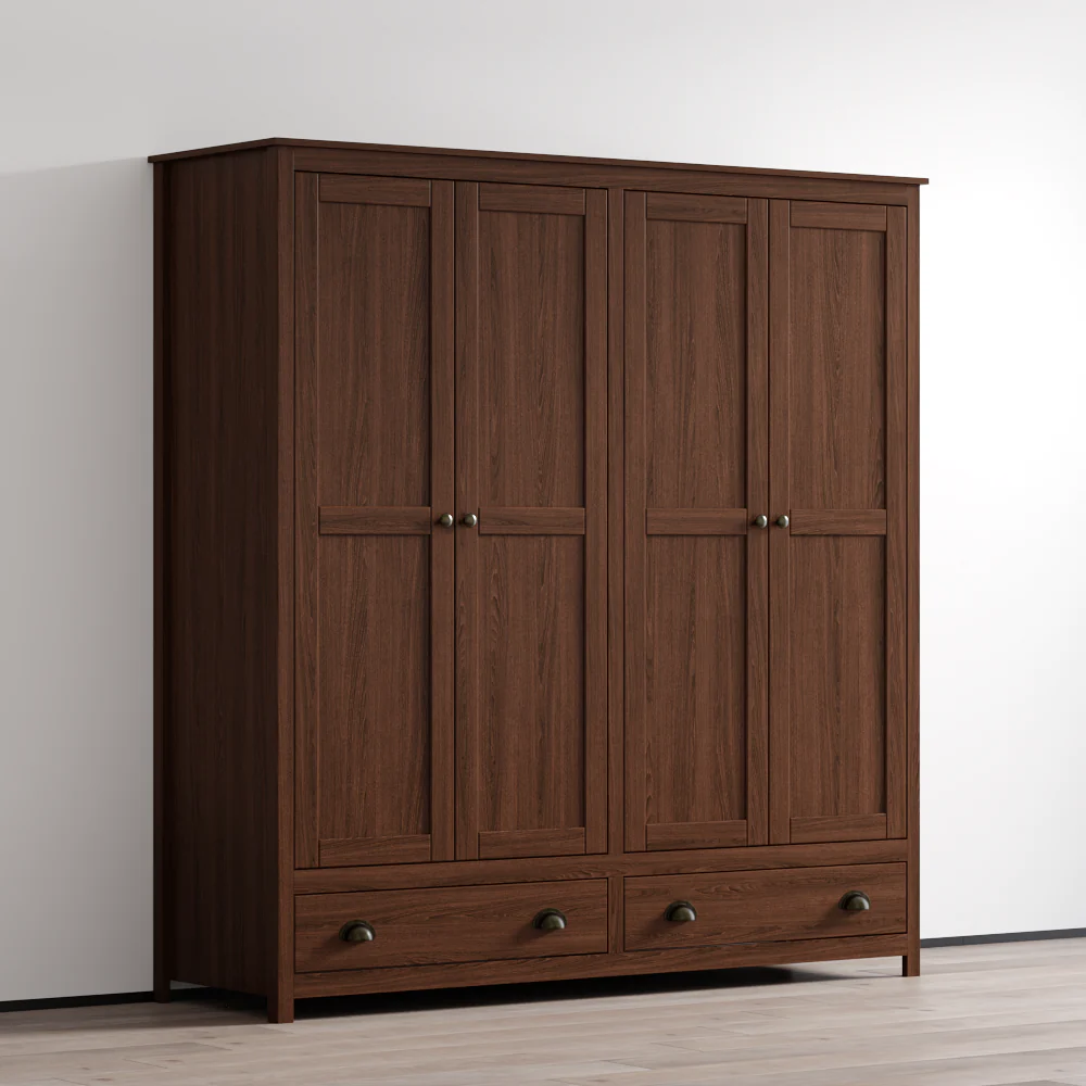 Topazio 4D2S Solid Wood Wardrobe - Image 22