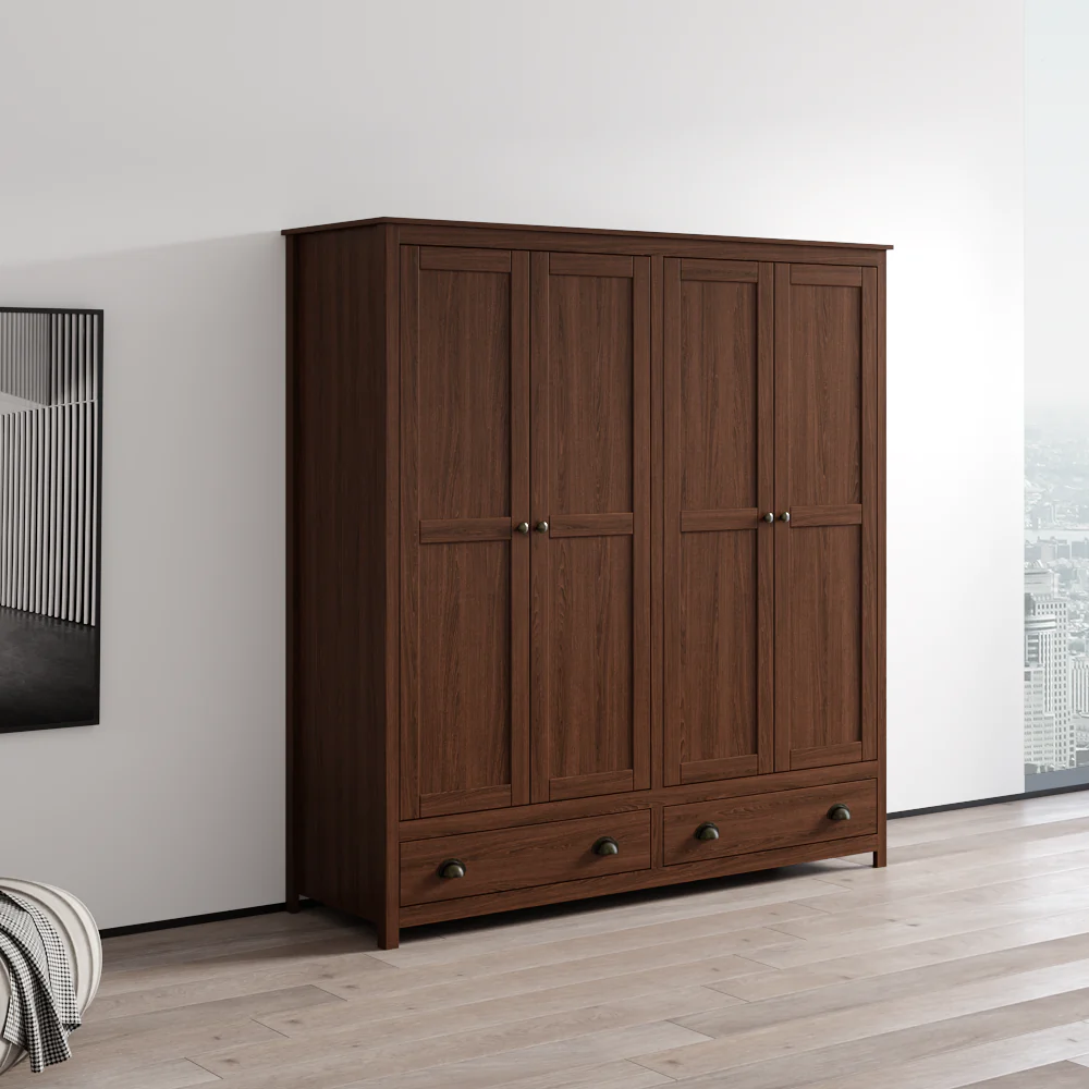 Topazio 4D2S Solid Wood Wardrobe - Image 23