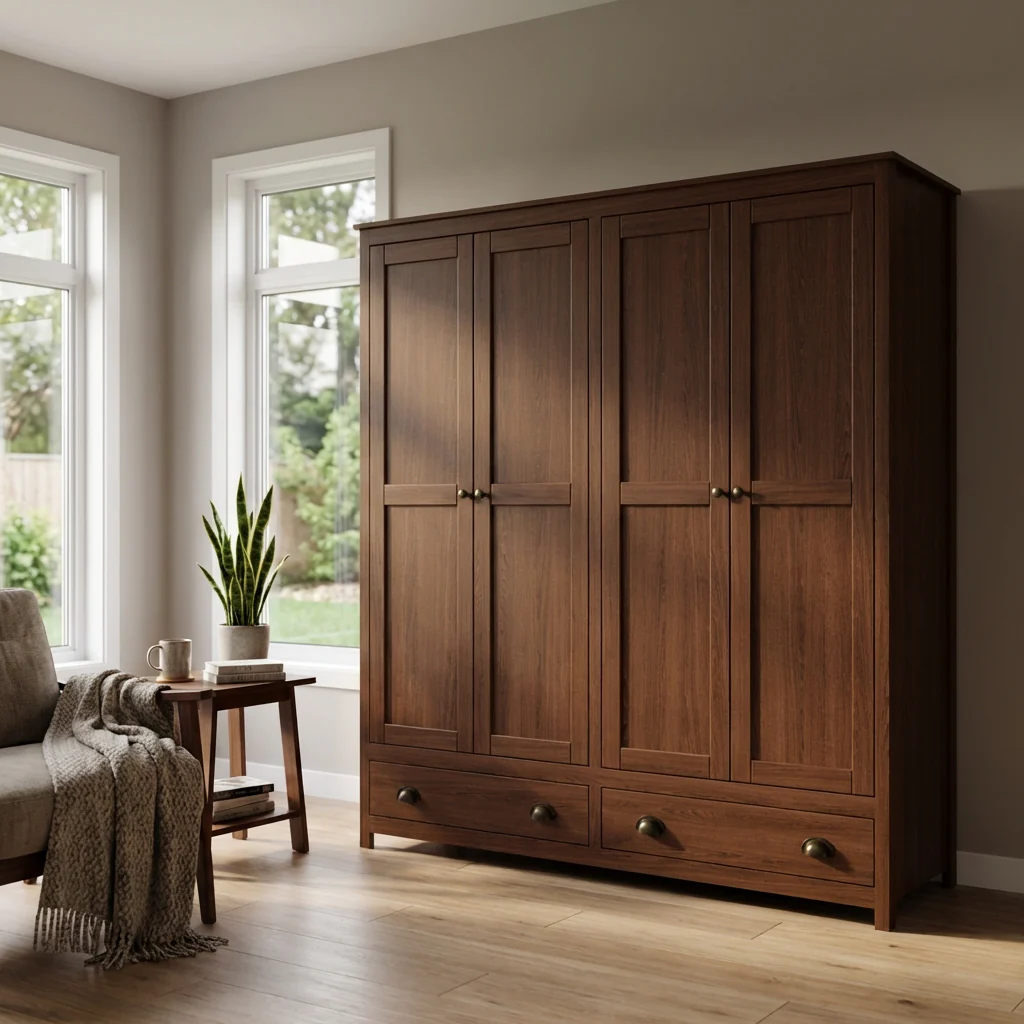 Topazio 4D2S Solid Wood Wardrobe - Image 25