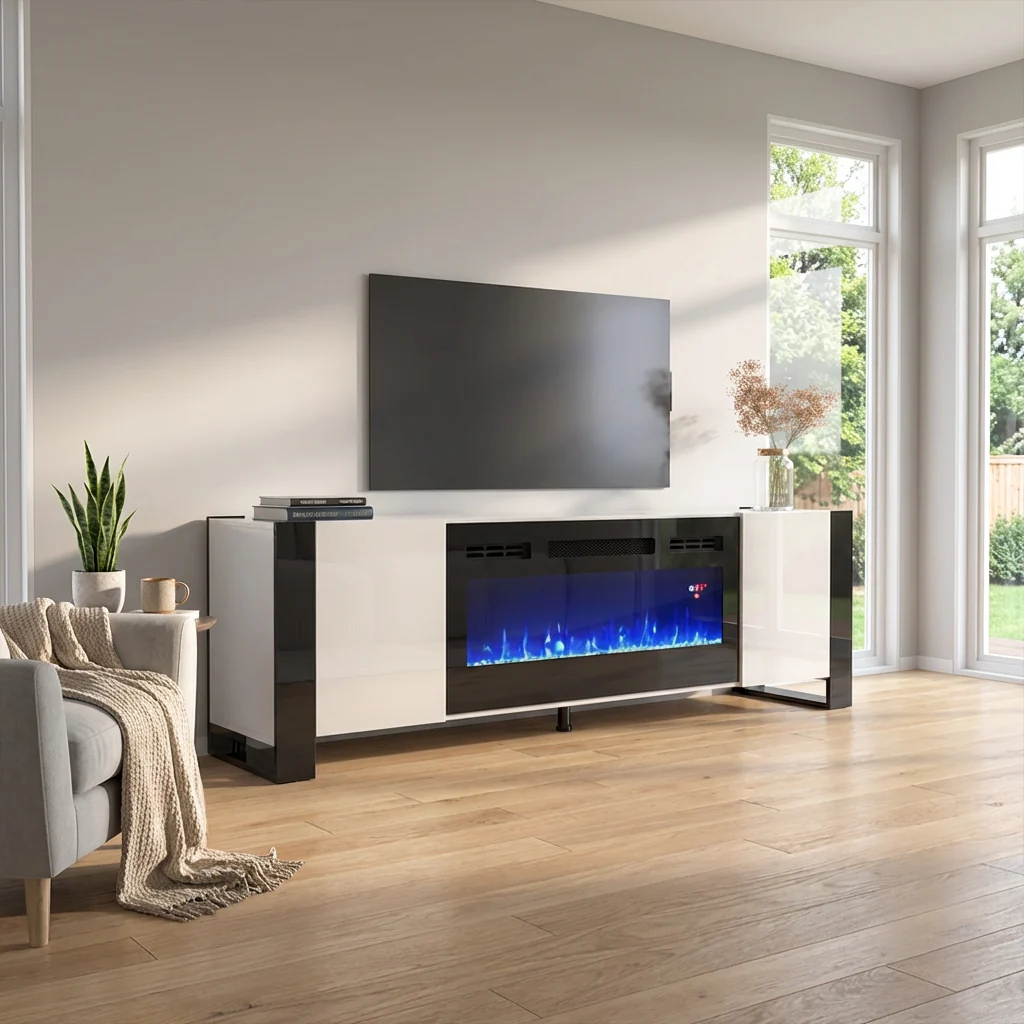 Woody BL-EF Fireplace TV Stand - Image 10