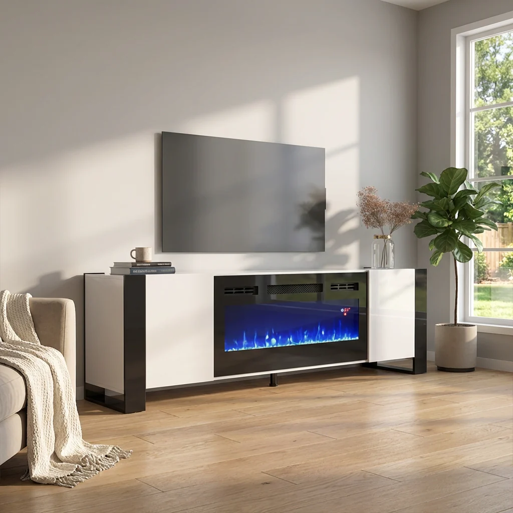 Woody BL-EF Fireplace TV Stand - Image 14