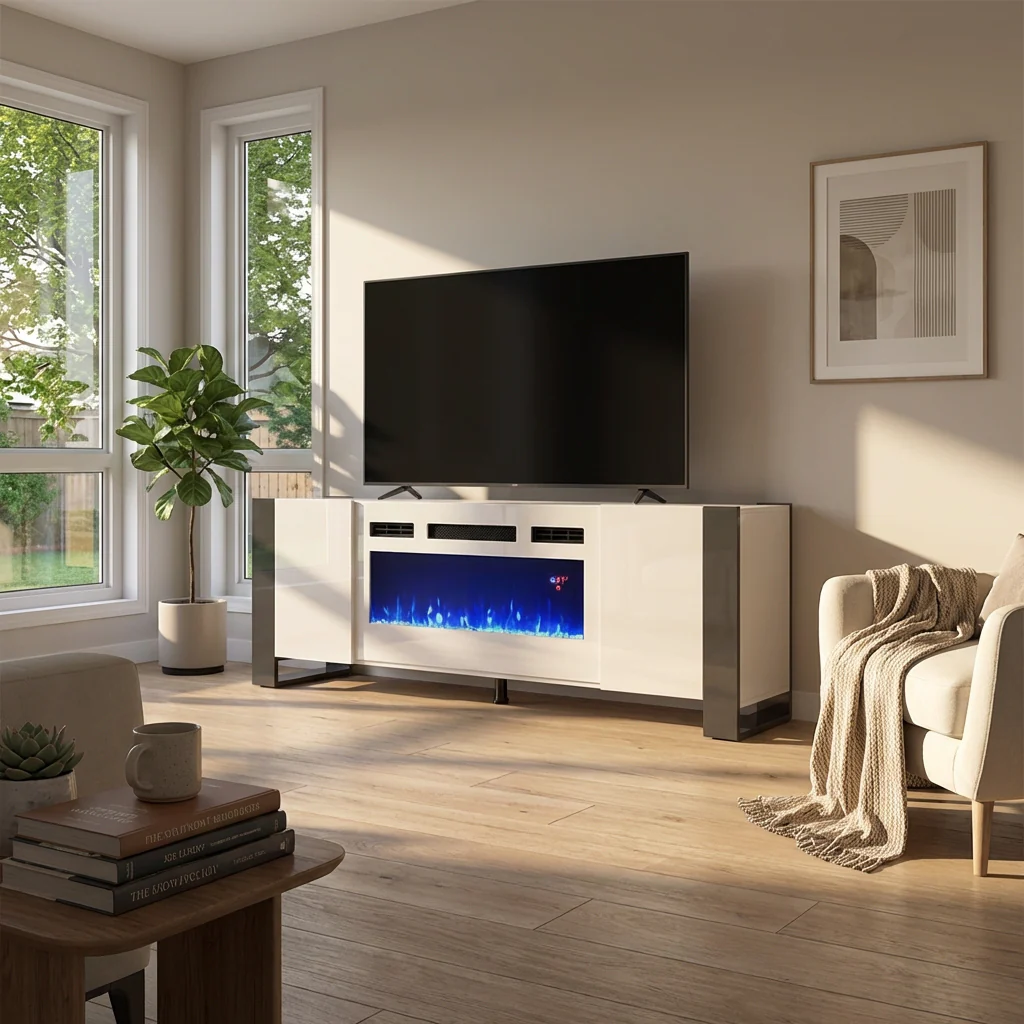 Woody WH-EF Fireplace TV Stand - Image 15