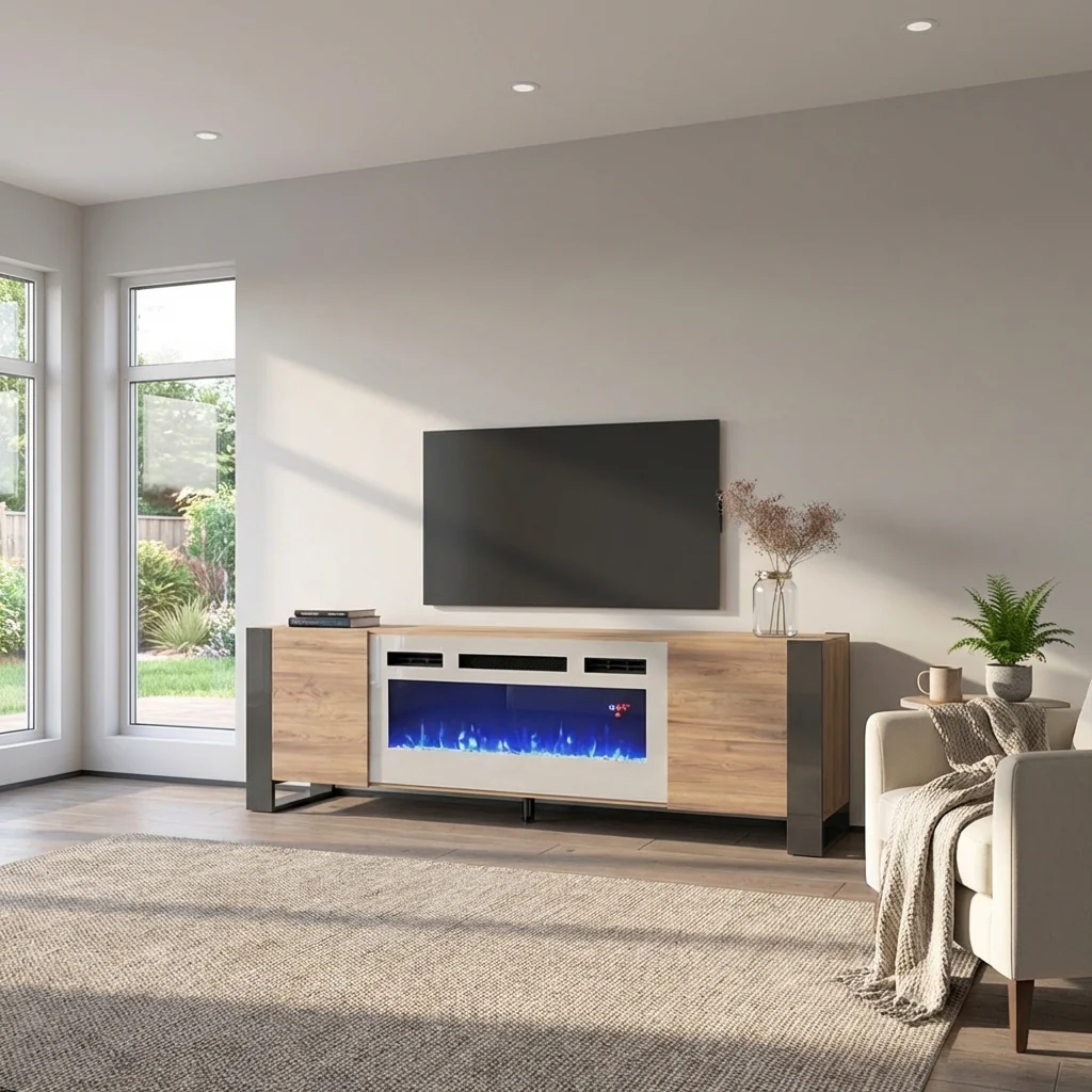 Woody WH-EF Fireplace TV Stand - Image 24