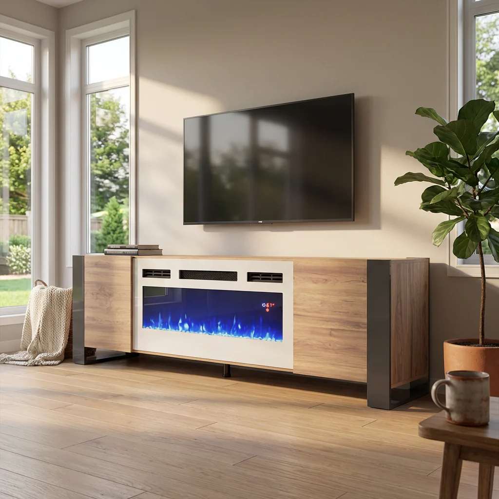 Woody WH-EF Fireplace TV Stand - Image 25