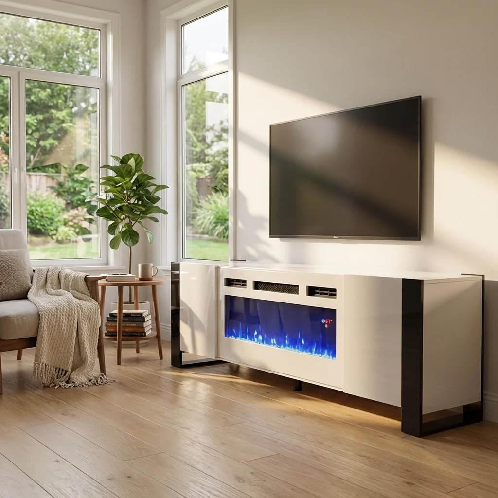 Woody WH-EF Fireplace TV Stand - Image 6