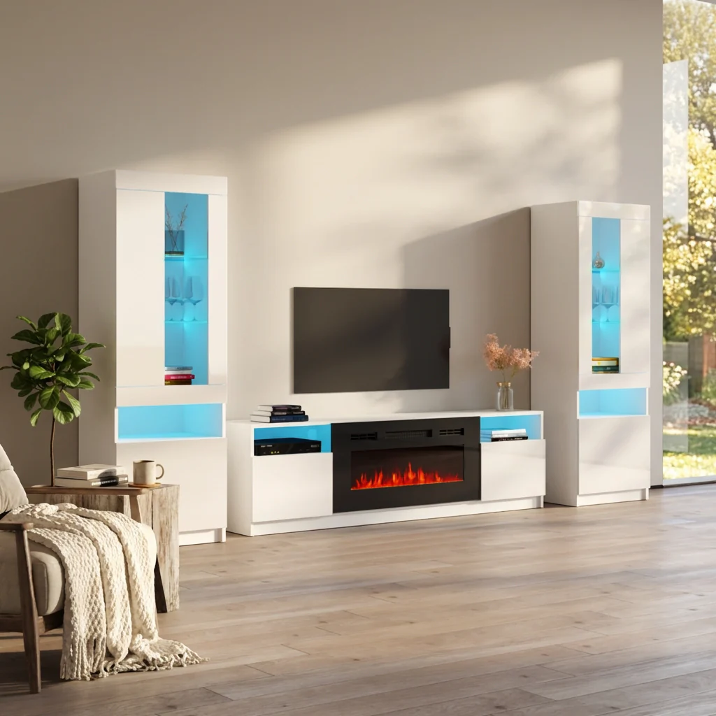 York 02 Fireplace Entertainment Center - Image 10