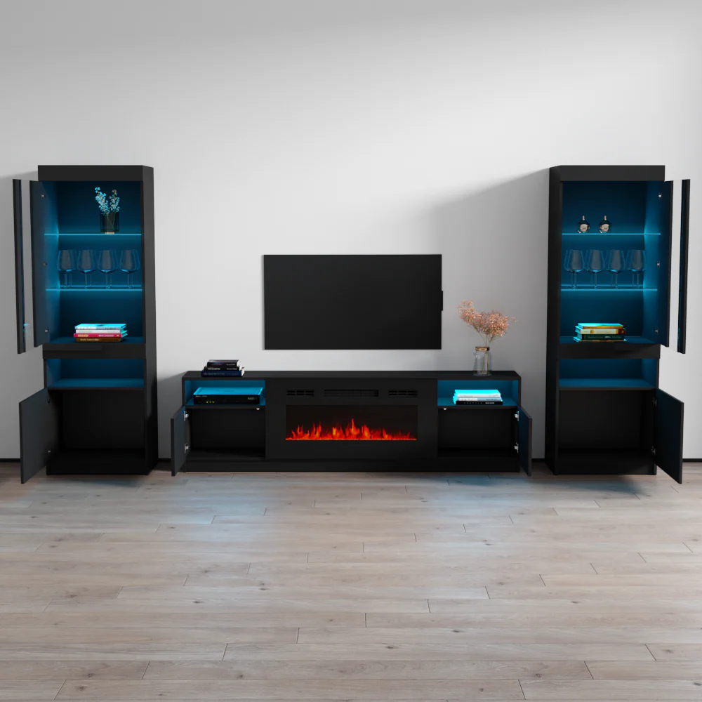 York 02 Fireplace Entertainment Center - Image 6