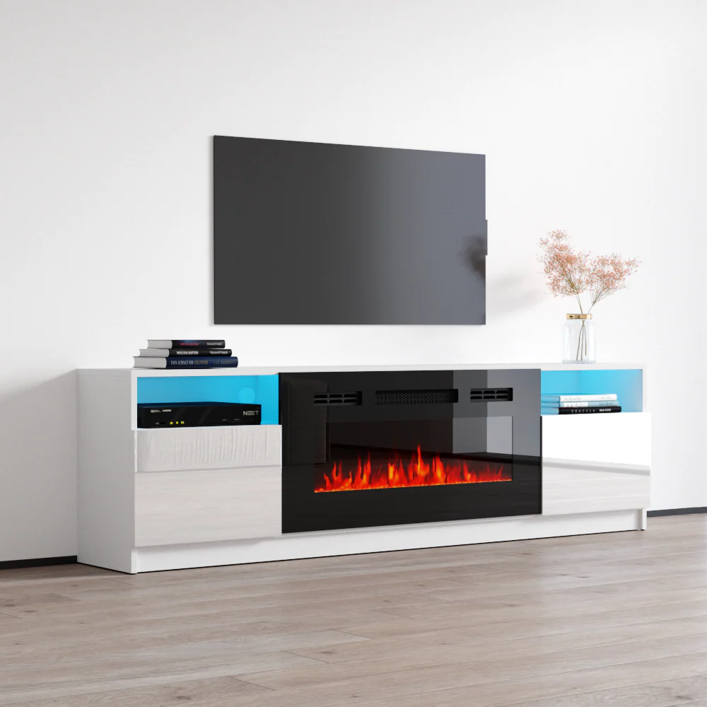 York 02 Fireplace TV Stand - Image 11
