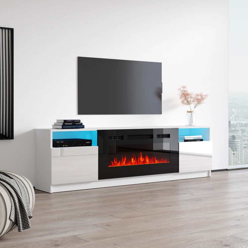 York 02 Fireplace TV Stand - Image 12