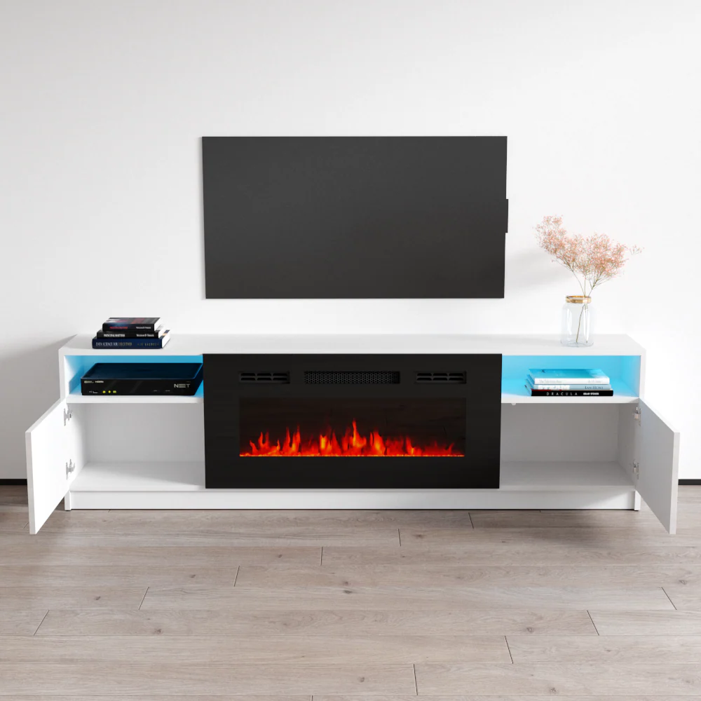 York 02 Fireplace TV Stand - Image 13