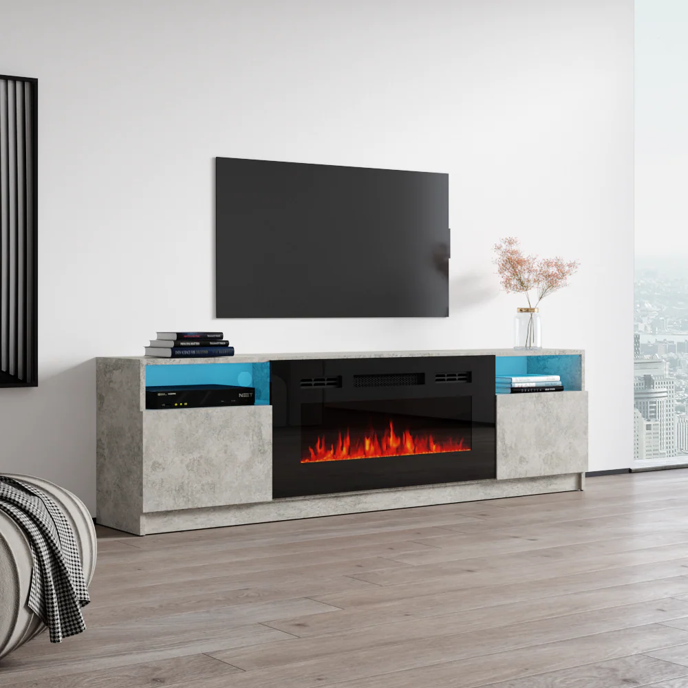 York 02 Fireplace TV Stand - Image 27