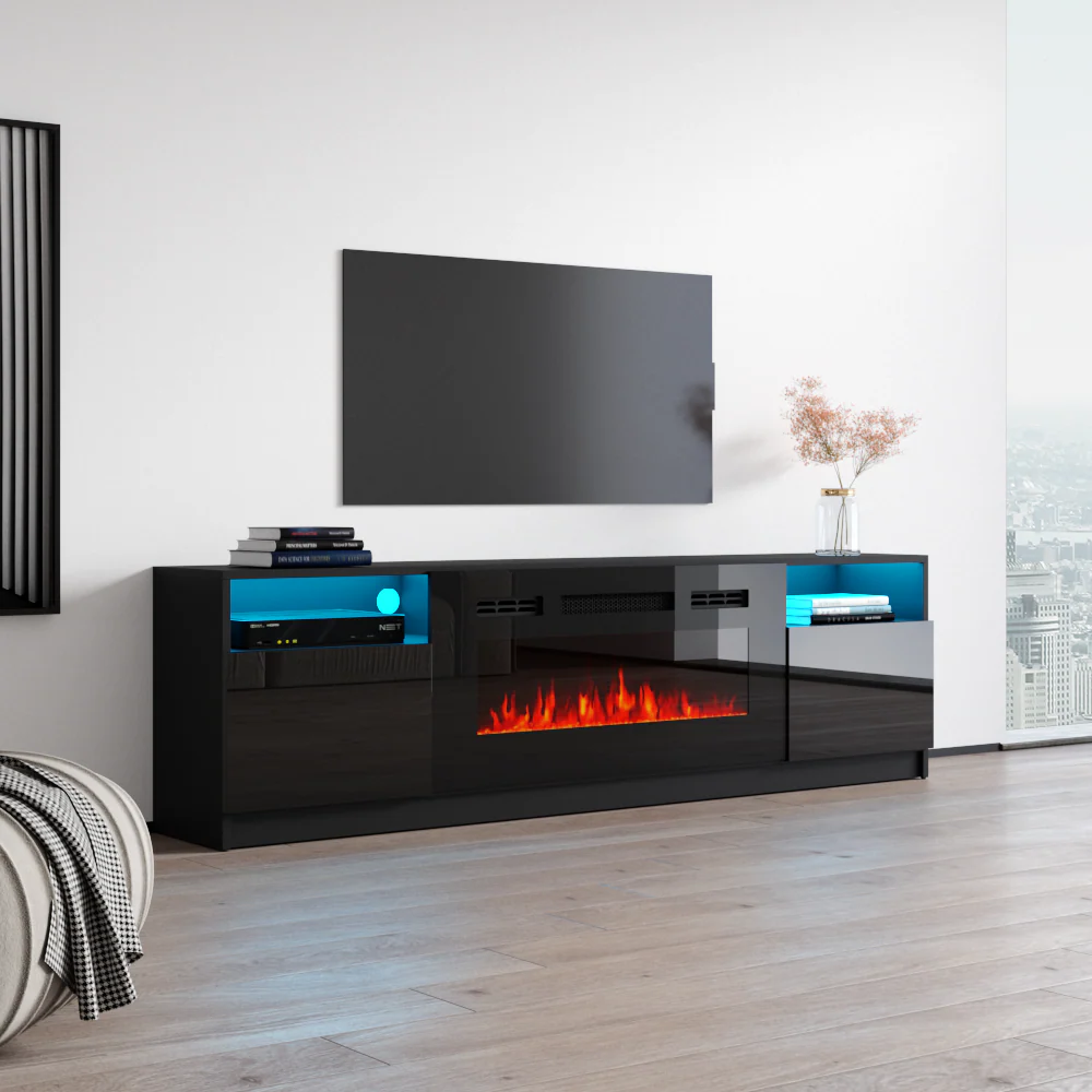 York 02 Fireplace TV Stand - Image 4