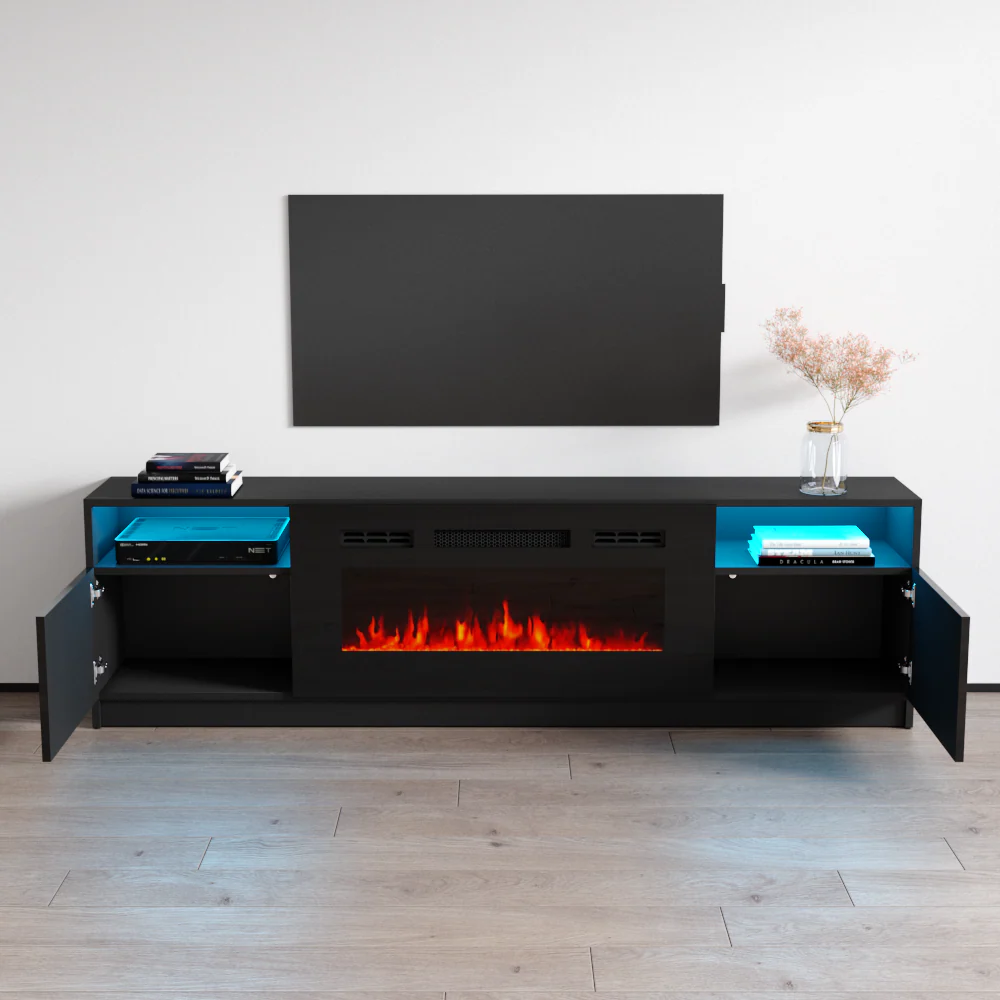 York 02 Fireplace TV Stand - Image 5