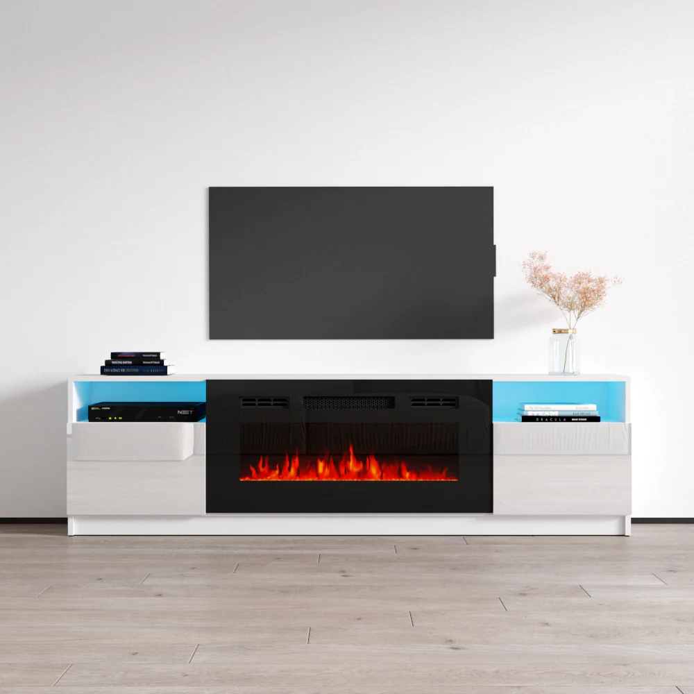 York 02 Fireplace TV Stand - Image 9