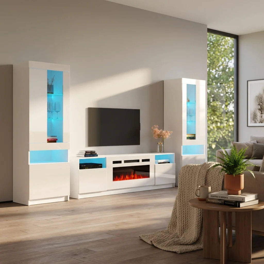 York WH02 Fireplace Entertainment Center - Image 5