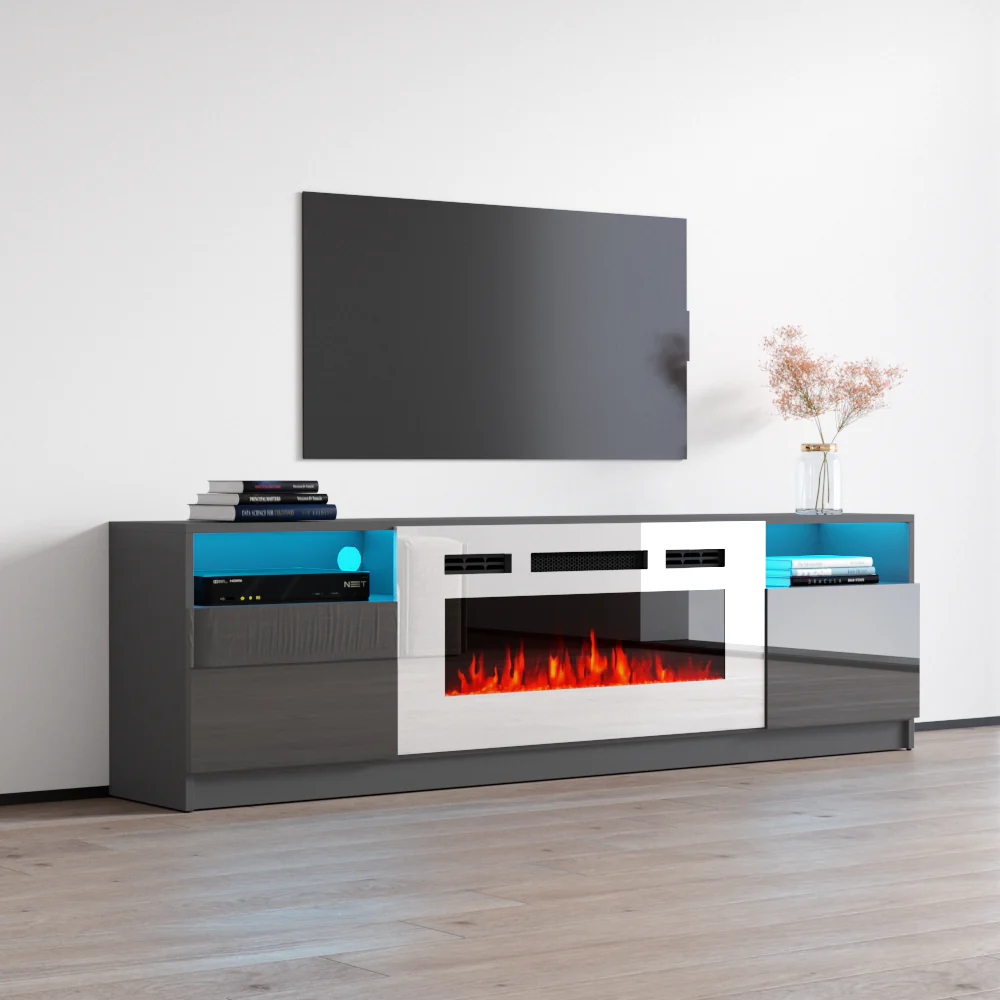 York WH02 Fireplace TV Stand - Image 20