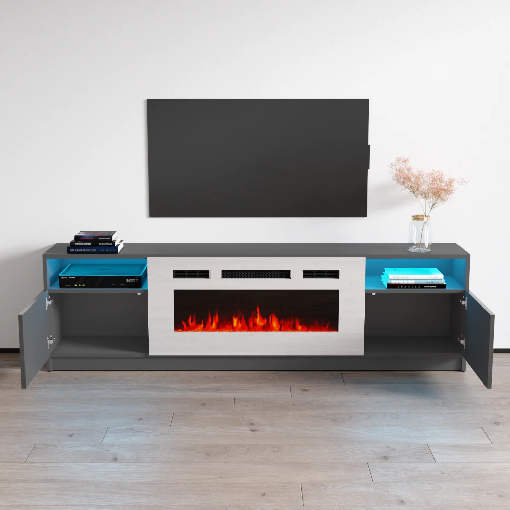 York WH02 Fireplace TV Stand - Image 22
