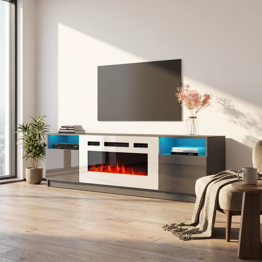 York WH02 Fireplace TV Stand - Image 23