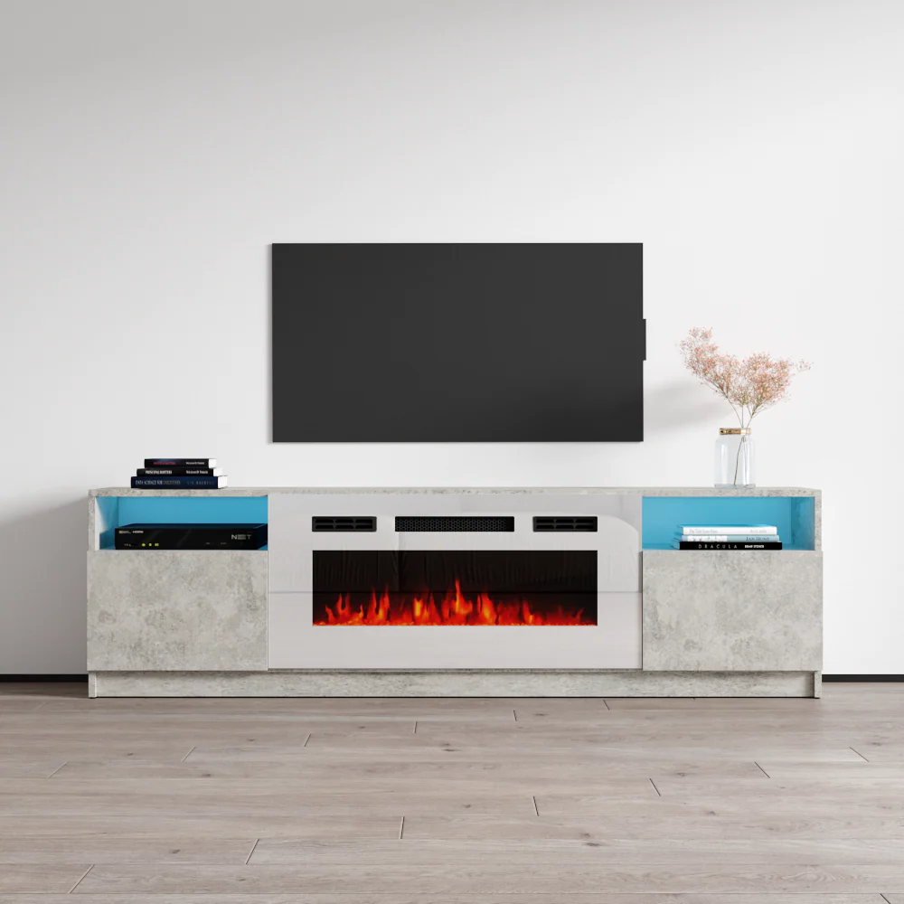 York WH02 Fireplace TV Stand - Image 26