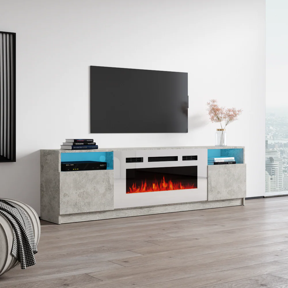 York WH02 Fireplace TV Stand - Image 29
